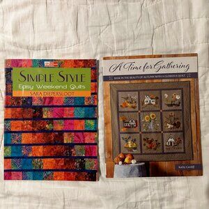 Lot of 2 Unused Quilt Quilting Books w/patterns Kathy Cardiff S Diepersloot